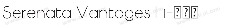 Serenata Vantages Li字体转换